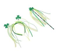 Holibanna Diadema de Fiesta Reutilizable Diseño Único de Trébol Verde para Niñas, Cómoda Día de San Patricio y Celebraciones