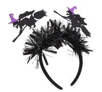 Holibanna Diadema De Halloween De Bruja Escoba Atractivo Accesorio Para Fiestas y Disfraces Elementos Divertidos y Elegantes Para Celebraciones Temáticas y Eventos Especiales