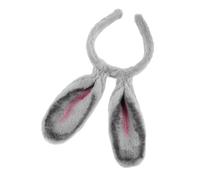 Holibanna Diadema Orejas Conejo Gris Largas de Felpa para Disfraz Cosplay y Adultos Accesorio Versátil para Fiestas