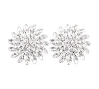 Holibanna Diamantes de Imitación de Cristal Clips de Zapatos Zapato Girasol Hebillas de Zapatos Desmontables Hechos a Mano Decoración de Zapatos para Manualidades de Bricolaje Señora Mujeres 1 par