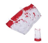 Holibanna Disfraz de Novia Fantasma para Halloween y Cosplay Vestido Vintage Sangriento Talla S/M Material Transpirable Disfraz Terrorífico para Fiestas Temáticas y Eventos de Miedo