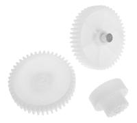 Holibanna Engranajes para Picadora de Carne Doméstica Accesorio de Repuesto de Acero Inoxidable Dientes 45/15 y 54/15 Funcionamiento Silencioso para Cocina Piezas de Repuesto para