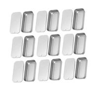 Holibanna Envase 18 Piezas Caja de bálsamo lumin light casa caja de lata caja de metal con tapa corredera candy tins latas de regalo de boda con cubierta puede tarro de dulces hojalata