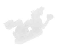 Holibanna Estatua de Dragón Chino de Resina Adorno de Escritorio Elegante Figurita de Dragón Auspicioso para y Decoración Mediano Jade