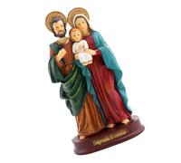 Holibanna Estatua de Resina de Jesús Escultura Decorativa Familiar para Escritorio y Decoración Navideña Adorno de Único para Hogar y Mesa