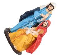 Holibanna Estatua del Santo Padre Virgen María Figura De Jesús para Navideñas Decoración Religiosa De Resina Hogar Conjunto De Adornos De Navidad