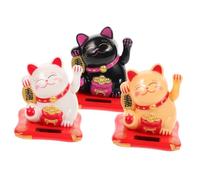 Holibanna Estatua Manual De Gato Saludando Gato De La Suerte Decoración para Hogar y Coche