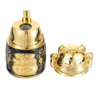 Holibanna Estuche para Guardar Palillos de Dientes, Dispensador de Palillos de Dientes de Acrílico Dorado, Tipo Pulsador, Portátil, para Restaurante y Cocina