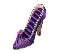 Holibanna Expositor Creativo de Joyas y Anillos, Soporte Morado de Tacón Alto, Organizador de Pendientes para Uso Doméstico, Material Duradero, Diseño Compacto y Funcional