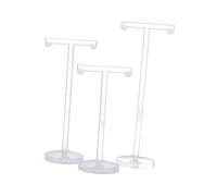 Holibanna Expositor De Pendientes Forma De t Soporte Para Pendientes Acrílico Organizador De Joyas Delgado Exhibición De Aretes Expositor De Joyas Para Tienda 3 Piezas