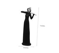Holibanna Figurita Decorativa Vintage Músico con Violín Negro Adorno Artístico de Resina para Salón y Escritorio Escultura Creativa para Decoración del Hogar