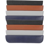 Holibanna Funda de Cuero para Bolígrafo 12 Piezas, Estuche Portátil Resistente y Antiarañazos, Tamaño Pequeño Multicolor (Negro, Marrón, Gris, Azul Oscuro) para Organización y Obsequio