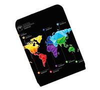 Holibanna Funda para Maleta De Viaje Diseño De Mapa del Mundo y Cremallera Lateral Doble Apta para Maletas De Protector De Equipaje