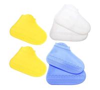 Holibanna Fundas de Silicona Impermeables para Zapatos Unisex, Antideslizantes y Reutilizables, Fáciles de Poner y Quitar, Ideales para Días de Lluvia, Paquete de 3 Pares