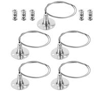 Holibanna Gancho para Colgar Cable de Acero de Aleación de Zinc 05 M 5 Piezas Sistema Antideslizante para Cuadros Letreros y Exhibiciones Galerías y Decoración del Hogar