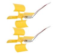 Holibanna Generador Eólico Salida 0.01-5.5v y Velocidad 100-6000r/ Pequeño Vertical de Plástico y Cobre 2 Piezas para Educación Temprana y Uso al Aire Libre