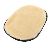 Holibanna Guante para Lustrar Zapatos, Almohadilla Reutilizable para Pulir Zapatos, Imitación de Lana, Amarillo, Talla Grande, Absorbe Polvo, Suave para Cuero, para Cuero y Coche