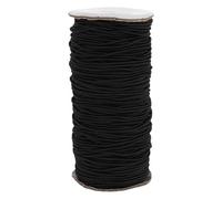 Holibanna Hilo Elástico Negro 3 Mm, 100 Yardas, Cordón Elástico para Pulsera y Collar, Cuerda Elástica para Bisutería y Manualidades, Uso en Confección de Máscaras y Accesorios de Fiesta