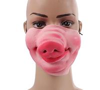 Holibanna Hocico De Cerdo Nariz De Cerdo Disfraz De Máscara De Animal Con Banda Elástica Media Cara Máscara De Cerdo Rosa Máscara De Cerdito De Terror Disfraz Divertido De Halloween
