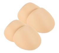 Holibanna Hombreras De Espuma Adhesivas Beige 1 Cm Gruesas 2 Pares Para Chaquetas y Trajes Unisex, Corregidor De Hombros Caídos, Cojines Para Hombro Sin Coser, Accesorios De Costura