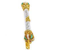 Holibanna Inscripción De Verso Decoración Grabado Santo Comestible Según La Ley Judía para Borla Bíblico Colgante Puerta Mezuzá De Diseño Religioso Judíos Metal Green