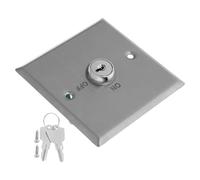 Holibanna Interruptor con Llave para Puerta Acero Inoxidable Resistente la Intemperie Botón de Liberación para Control de Acceso Interruptor de Salida Momentáneo para Puertas Cortafuegos