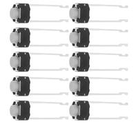 Holibanna Interruptor Pulsador Momentáneo Microtáctil Redondo 6X5 MM Patas Largas Blancas Mini Microinterruptor Táctil para Placas de Pruebas Kit Electrónico 20 Unidades