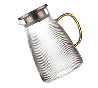 Holibanna Jarra de Gran Capacidad de Vidrio Borosilicato Hervidor Multifuncional Resistente al Calor para Agua y Diseño Antiexplosión Uso Doméstico