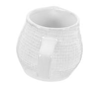 Holibanna Jarra Pequeña de Cerámica para Leche con Asa Jarra de Porcelana para Café y Té Recipiente para Crema y Salsa Diseño Elegante para Hogar y Restaurante