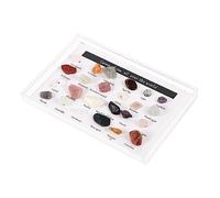 Holibanna Juego de 24 Piezas de Especímenes de Minerales Naturales Piedras Irregulares para Decoración Material Didáctico de Geología Adornos de para Aprendizaje y