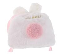 Holibanna Kawaii Bunny Drawstring Bag Plush Makeup Pouch For Cosmetics Travel Toiletry Organizer Compact Durable Storage For and Small Spaces
