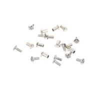 Holibanna Kit de Reparación para Gafas Tornillos de Repuesto de Metal Color Plata, 2 Juegos Buen Efecto de Sujeción para Gafas de Lectura y Montura Alámbrica