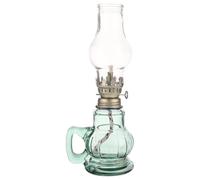 Holibanna Lámpara de Aceite de Keroseno Vintage de Vidrio Transparente para Escritorio Iluminación Decorativa para Hogar y Ambiente Acogedor Fácil de Usar y Montar