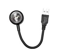 Holibanna Lámpara de Ambiente para Coche Sensor de Voz USB, Luz LED RGB Multicolor Que Cambia al Ritmo Música, Luz Decorativa Portátil para Interiores y Exteriores, Iluminación Ambiental