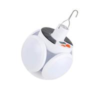 Holibanna Lámpara de Camping Portátil Solar Recargable Batería 2400mah, Resistente al Agua Ip65, Luz LED Plegable para Exteriores y Camping