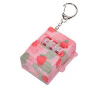 Holibanna Llavero Mini Tragamonedas de Frutas Encanto de Fresa Diseño Compacto y Colorido Accesorio Decorativo para Bolso y Monedero Obsequio Divertido y Portátil Fiestas