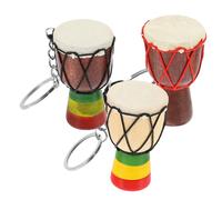 Holibanna Lote de Llaveros de Tambor Adornos Colgantes Únicos Souvenirs de Madera y Accesorios Decorativos y