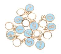 Holibanna Marcadores de Punto Metálicos Pequeños con Números Contador de Vueltas para Crochet Caja Portátil Aleación Resistente para Herramientas de Doméstico