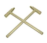 Holibanna Martillo de Latón Macizo 2 Piezas Destornillador Multifunción para Reparación de Relojes Cabeza Redonda y Plana