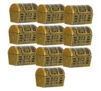 Holibanna Mini Caja Del Modelo Realista De Cofre Del Pequeño 3.7 Cm De Plástico Resistente Decoración De Escritorio Para Fiestas y Accesorios De Escena Miniatura Pack De 10 Piezas