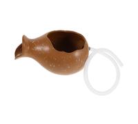 Holibanna Mini Fuente Jardín Cerámica con Cascada para Peceras Diseño Abierto con Base Estable Hidropónico para Plantas Decoración Interior y Exterior para Patio y Jardín