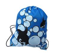 Holibanna Mochila Tipo Saco Bolsa Cordón 420d Oxford para Niños y Adolescentes Bolsa Playa Natación Almacenamiento Pequeño Azul Peces