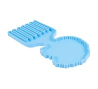 Holibanna Molde de Silicona para Peines Africanos Molde Flexible y Transparente para Manualidades DIY Material Seguro y Duradero para para Regalos