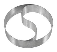 Holibanna Molde Fácil de Almacenar y Confiable de Acero Inoxidable para Hacer Bolas de Arroz Diseño Tai Ji para Hornear y Preparar Postres en Cocina Profesional