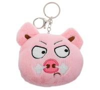 Holibanna Monedero De Cerdo Kawaii De Peluche Suave con Cierre para Niñas Bolsa De Almacenamiento De Monedas Tarjetas y Cosméticos Forma De Cerdito Rosa