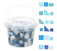 Holibanna Mosaico Diy para Decoración de Azulejos de Manualidades Azul Mar para Baños Cocinas y