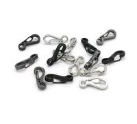 Holibanna Mosquetones Bordes Afilados Mini Alta Resistencia y Equipo de Color Aleatorio 15 de Aleación de Aluminio Clips para Mochila y Silbato, Ideales para Actividades al