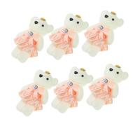 Holibanna Muñeco de Peluche Oso Decorativo Pequeño 10 Piezas Diseño Adorable para Bodas y Cumpleaños para Amigos y Familia Decoración de Hogar