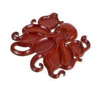 Holibanna Octopus Snack Serving Platter With Divided Compartments Wood Tray For Fruits Nuts Candy Food Holder For Home Buffet Casual And Formal Events