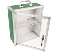 Holibanna Organizador Botiquín de Primeros Auxilios Colgante de Metal Seguro, Caja para Almacenamiento de Medicamentos para Uso Doméstico y Público